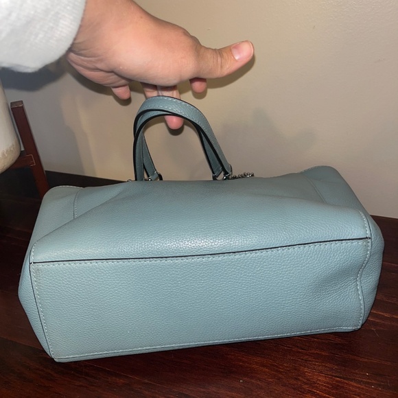 Coach Turnlock Chain Tote 27 57107 Chambray Blue - Picture 4 of 7